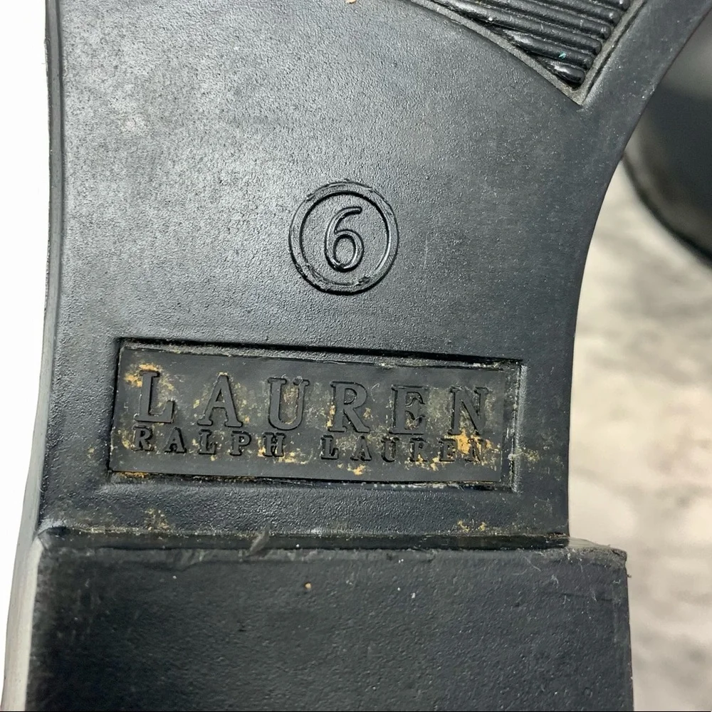 Lauren Ralph Lauren Tally Chelsea Rain Booties 6 Academic Preppy Classic Neural - Picture 9 of 13